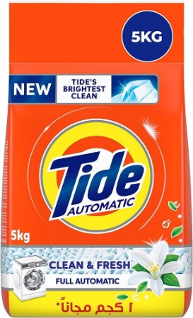 صورة مسحوق غسيل تايد للغسالات الأوتوماتيكية كلين اند فريش - 6 كجم	